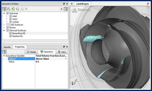 Cavitation in a Centrifugal Pump